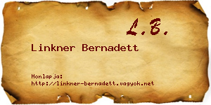 Linkner Bernadett névjegykártya